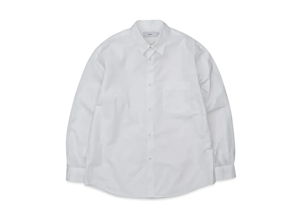 Graphpaper High Count Regular Collar Round Cut Shirt "White"