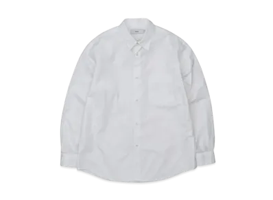 Graphpaper High Count Regular Collar Round Cut Shirt "White"