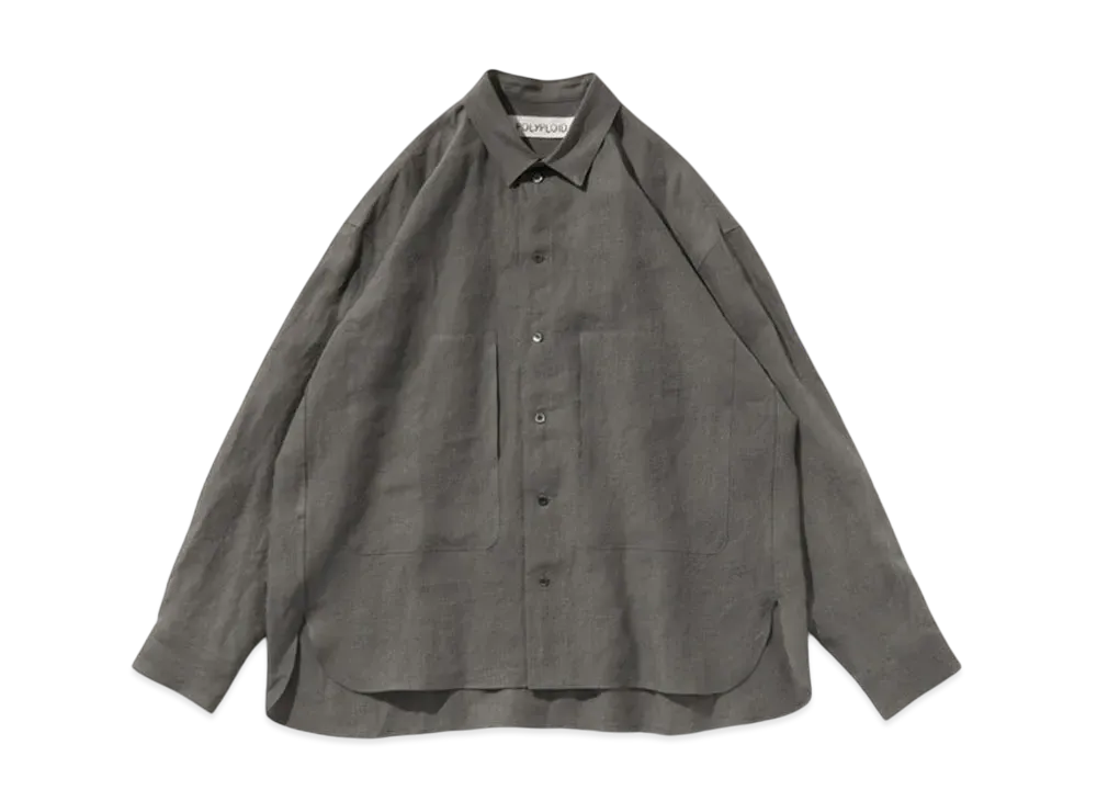 Graphpaper Shirt Jacket C "Charcoal"