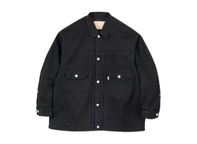 Graphpaper Selvage Denim Jacket "Black Washed"