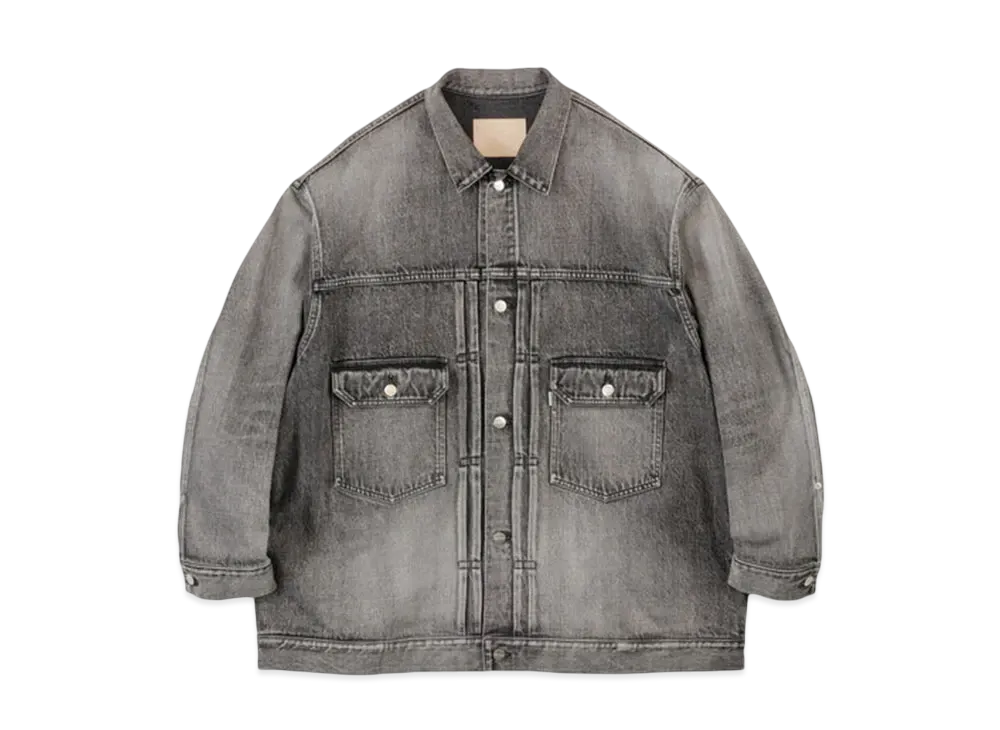 Graphpaper Selvage Denim Jacket -Light Fade- "Black"
