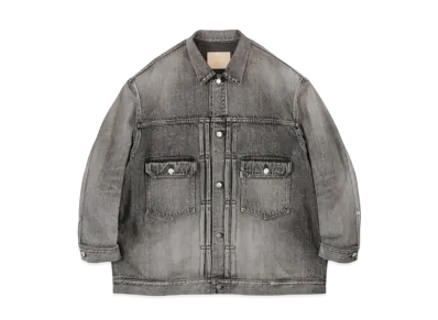 Graphpaper Selvage Denim Jacket -Light Fade- "Black"