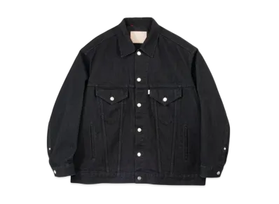 Graphpaper Selvage Denim Trucker Jacket "Black Washed"