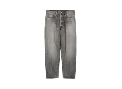Graphpaper Selvage Denim Five Pocket Tapered Pants -Light Fade- "Black"