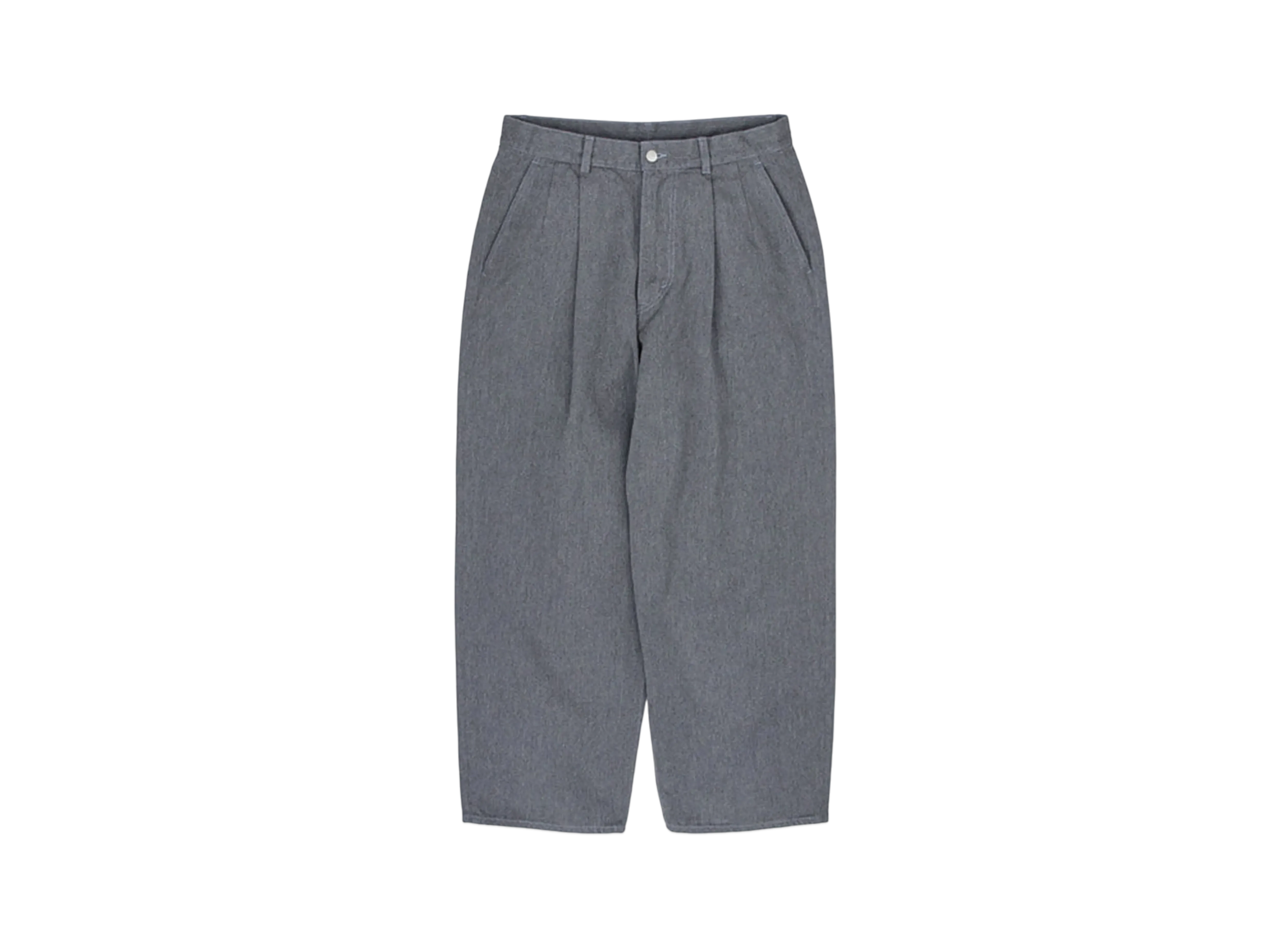 Graphpaper Colorfast Denim Two Tuck Pants "Grey"