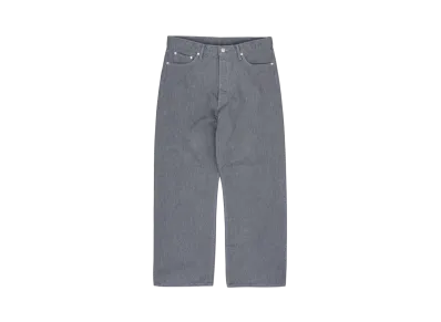 Graphpaper Colorfast Denim Five Pocket Wide Straight Pants "Grey"