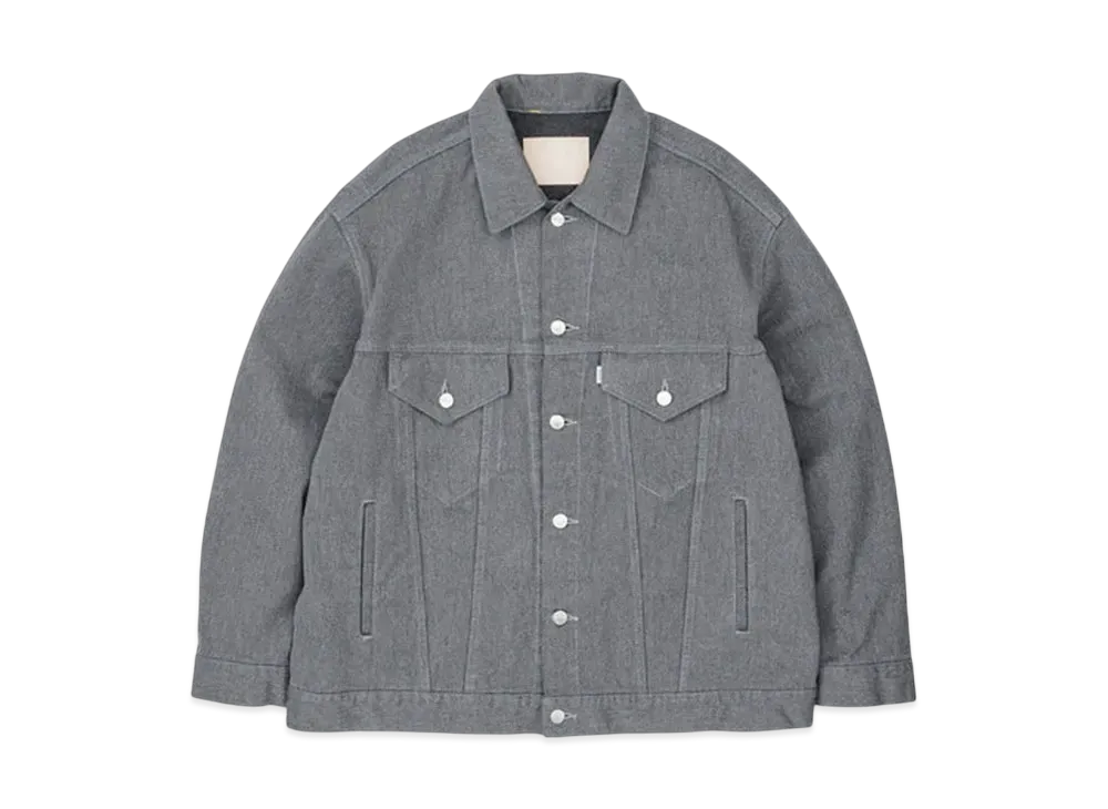 Graphpaper Colorfast Denim Trucker Jacket "Grey"