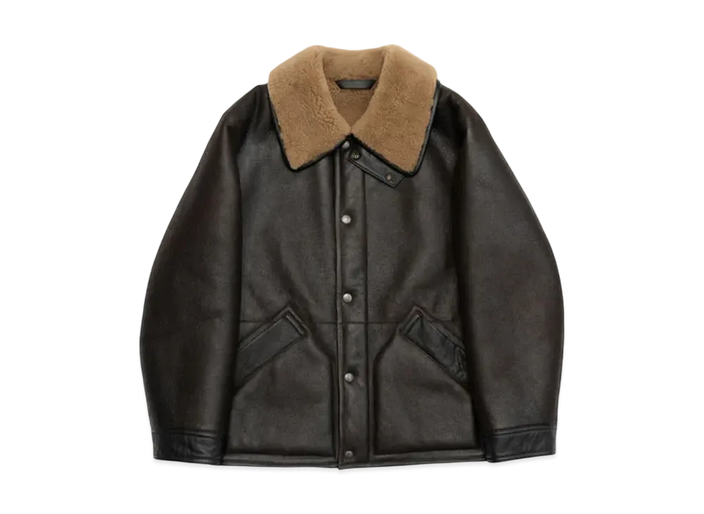Graphpaper Shearling Coat "Espresso"