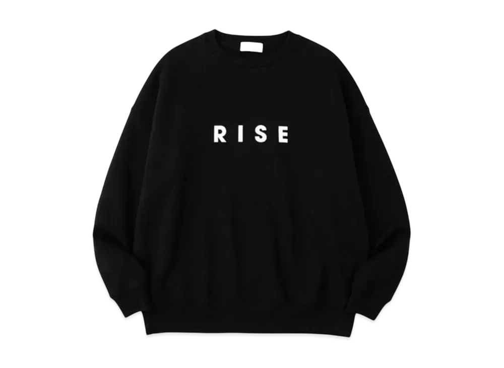 Graphpaper 0563 Rise Oversized Sweat "Black"