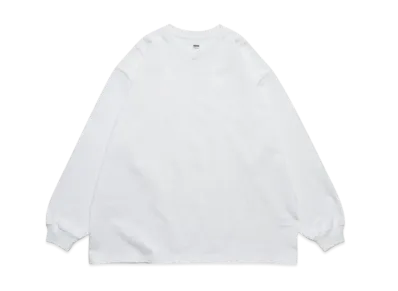 Graphpaper Heavy Weight L/S Oversized Tee "White"