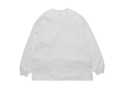 Graphpaper L/S Oversized Pocket Tee "White"
