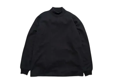 Graphpaper L/S Mock Neck Tee "Black"
