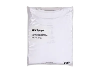 Graphpaper 2-Pack Crew Neck Tee "White"