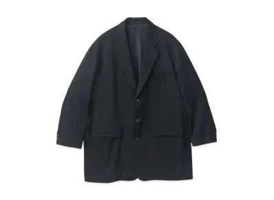Graphpaper Wool Doeskin Long Jacket "Black"