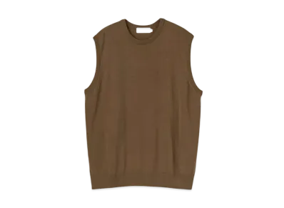 Graphpaper High Gauge Knit Vest "Brown"