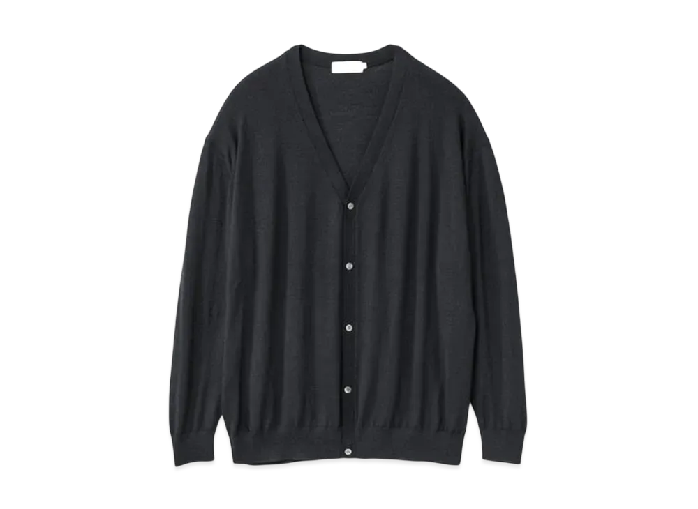 Graphpaper High Gauge Knit Cardigan "Black"