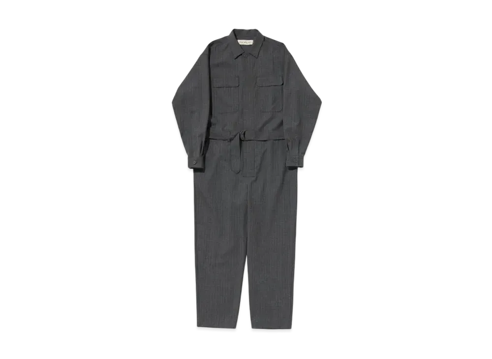 Graphpaper Jump Suit B "Grey Stripe"