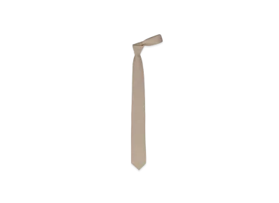 Graphpaper Boiled Wool Necktie "Beigh"
