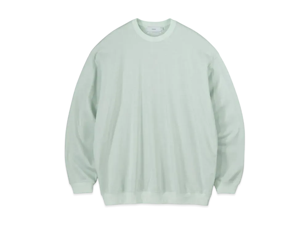 Graphpaper High Gauge Soft Terry Crew Neck "Pale Green"