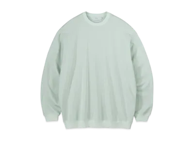 Graphpaper High Gauge Soft Terry Crew Neck "Pale Green"