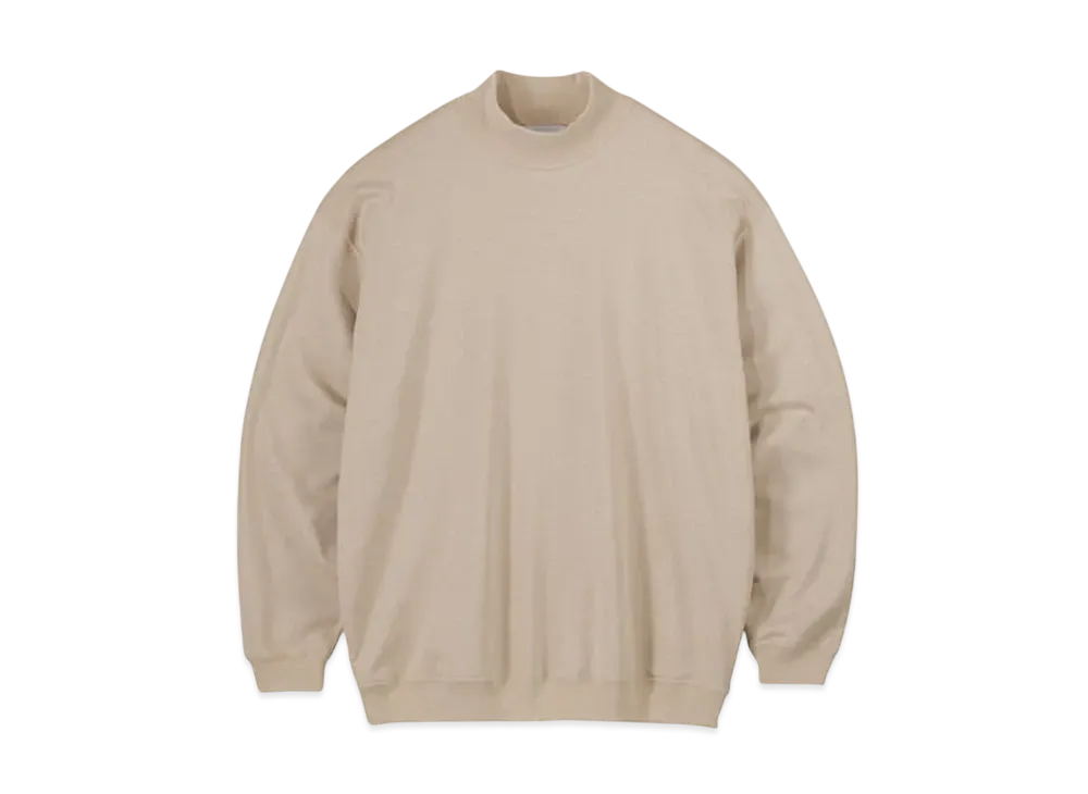 Graphpaper High Gauge Soft Terry Mock Neck "Beigh"