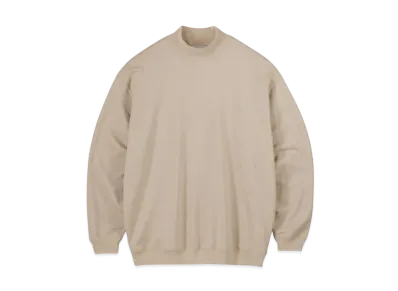 Graphpaper High Gauge Soft Terry Mock Neck "Beigh"