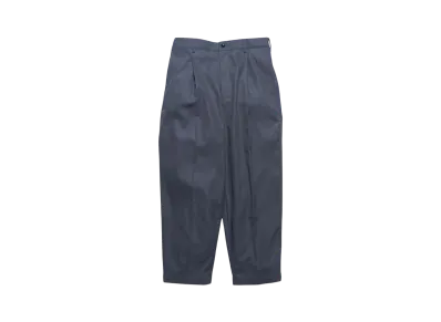 Graphpaper Wooly Cotton Twill Wide Tapered Slacks "C.Grey"
