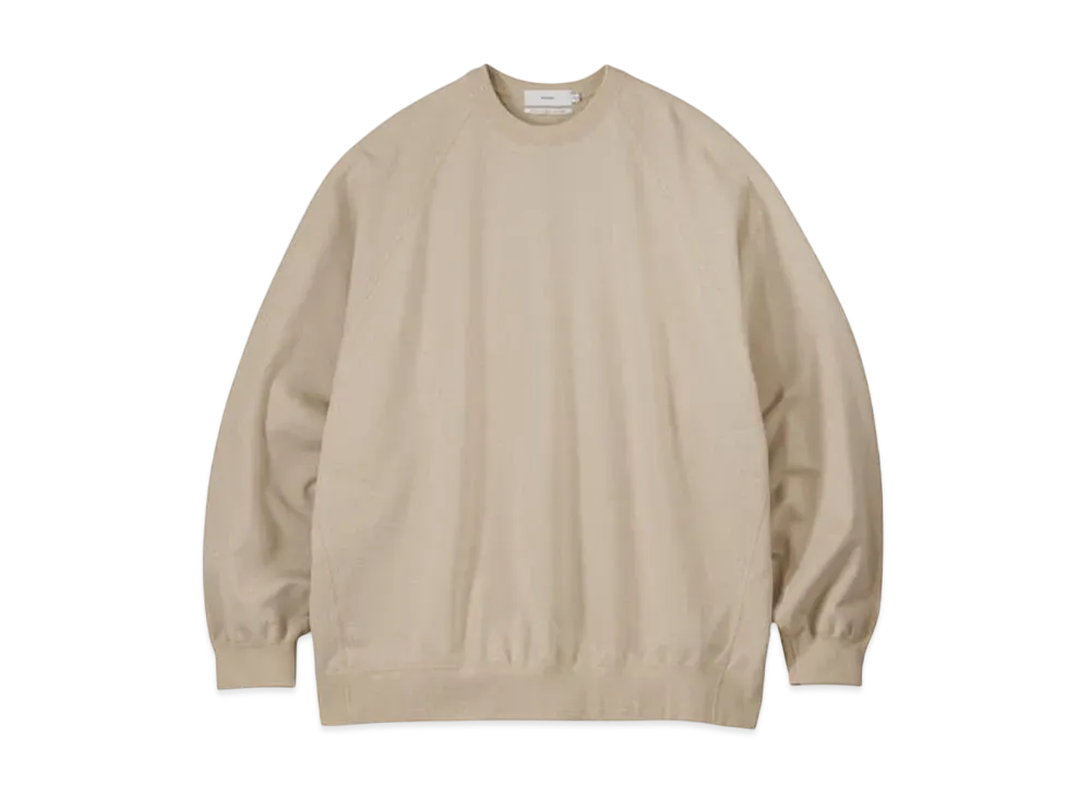 Graphpaper Ultra Compact Terry Crew Neck Sweater "Beigh"