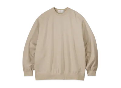 Graphpaper Ultra Compact Terry Crew Neck Sweater "Beigh"