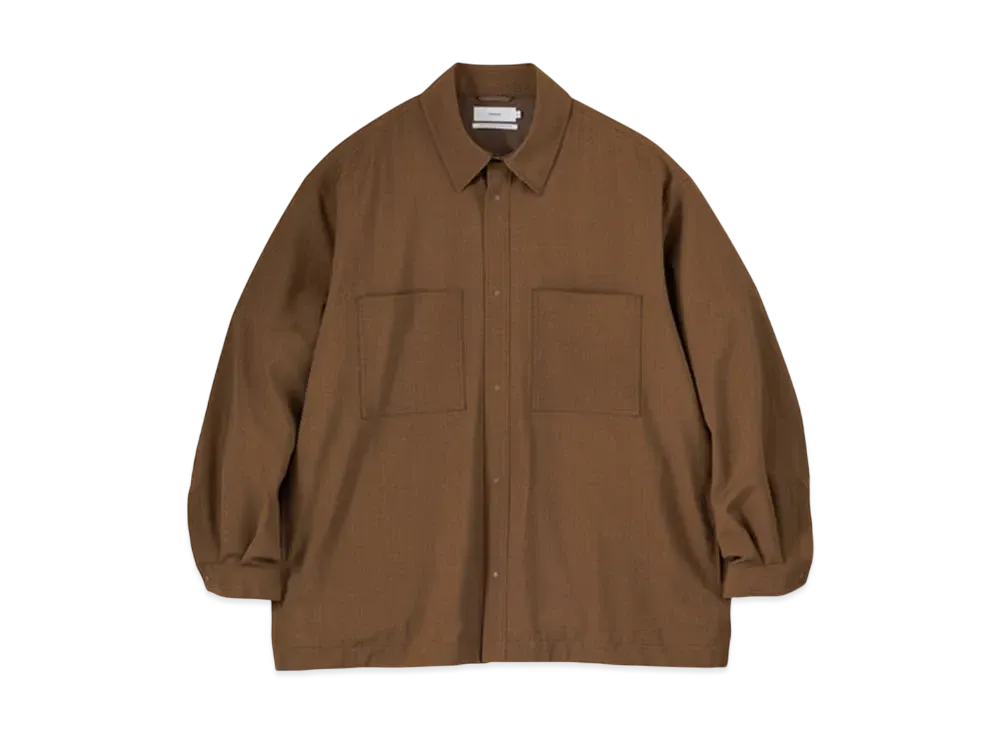 Graphpaper Tropical Wool Shirt Jacket "Brown"