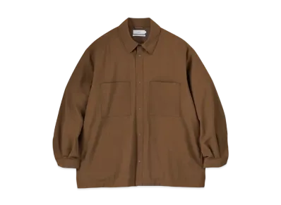 Graphpaper Tropical Wool Shirt Jacket "Brown"