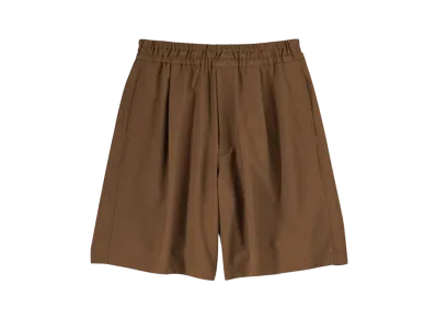 Graphpaper Tropical Wool Wide Shorts "Brown"