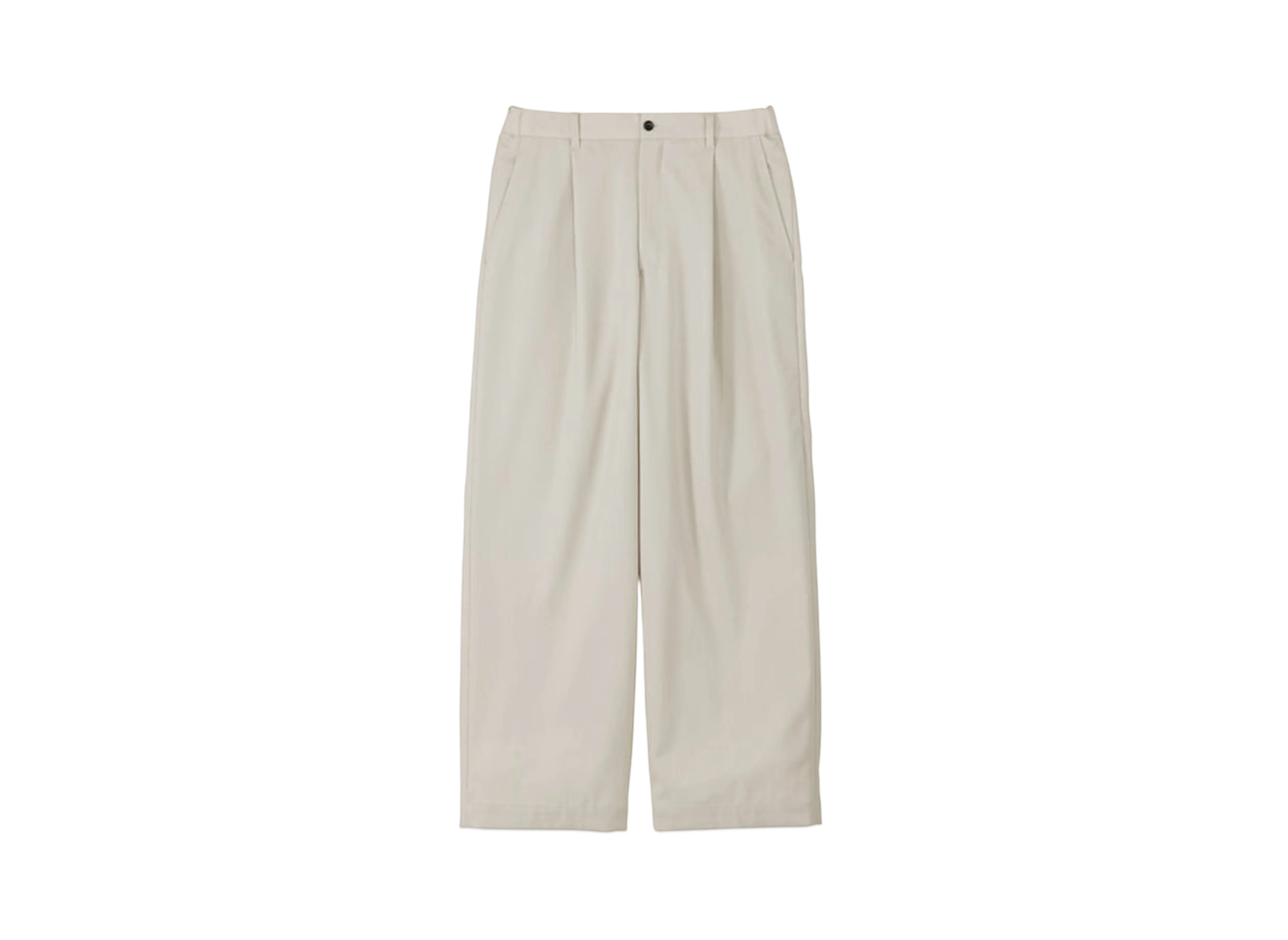 Graphpaper Techno Wool Nylon Wide Tapered Trousers "Beigh"