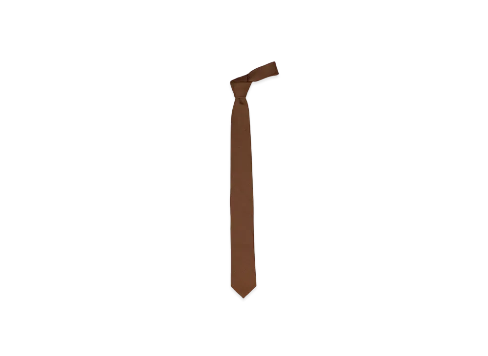 Graphpaper Techno Wool Nylon Necktie "Brown"