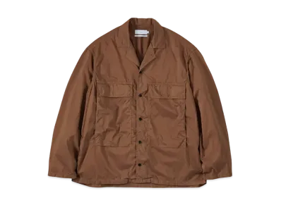 Graphpaper Garment Dyed Typewriter Fatigue Shirt "Brown"