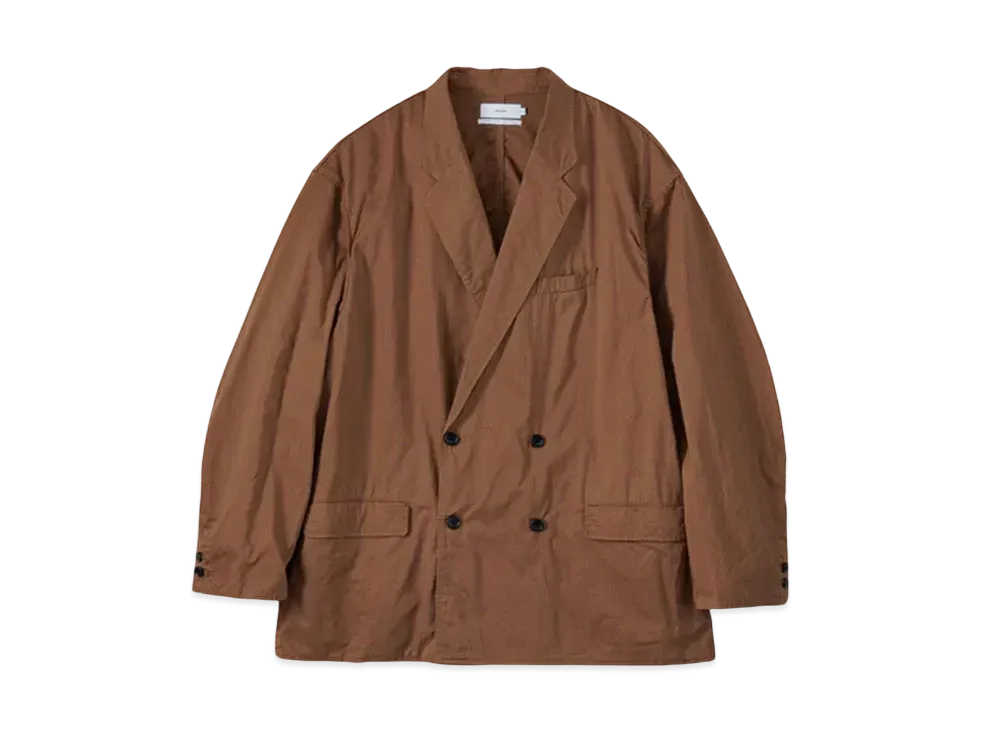 Graphpaper Garment Dyed Typewriter Oversized Double Jacket "Brown"