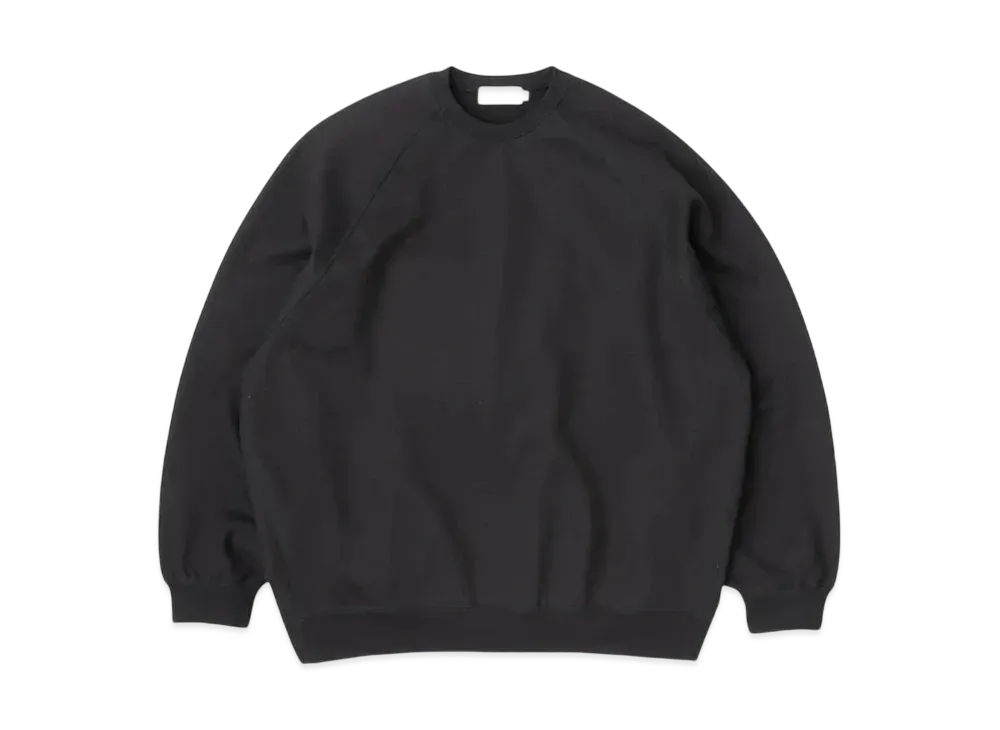 Graphpaper Loopwheeler For Graphpaper Raglan Sweat "Black"