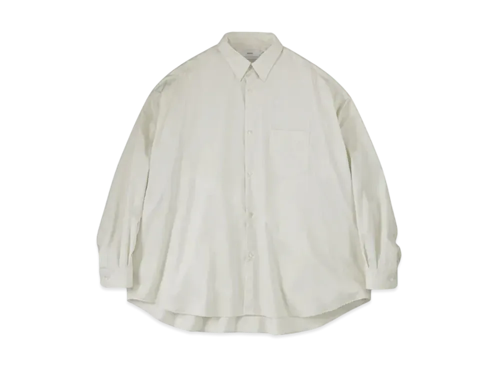 Graphpaper Silicon Poplin Oversized Regular Collar Shirt "Ecru"