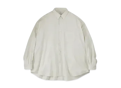 Graphpaper Silicon Poplin Oversized Regular Collar Shirt "Ecru"
