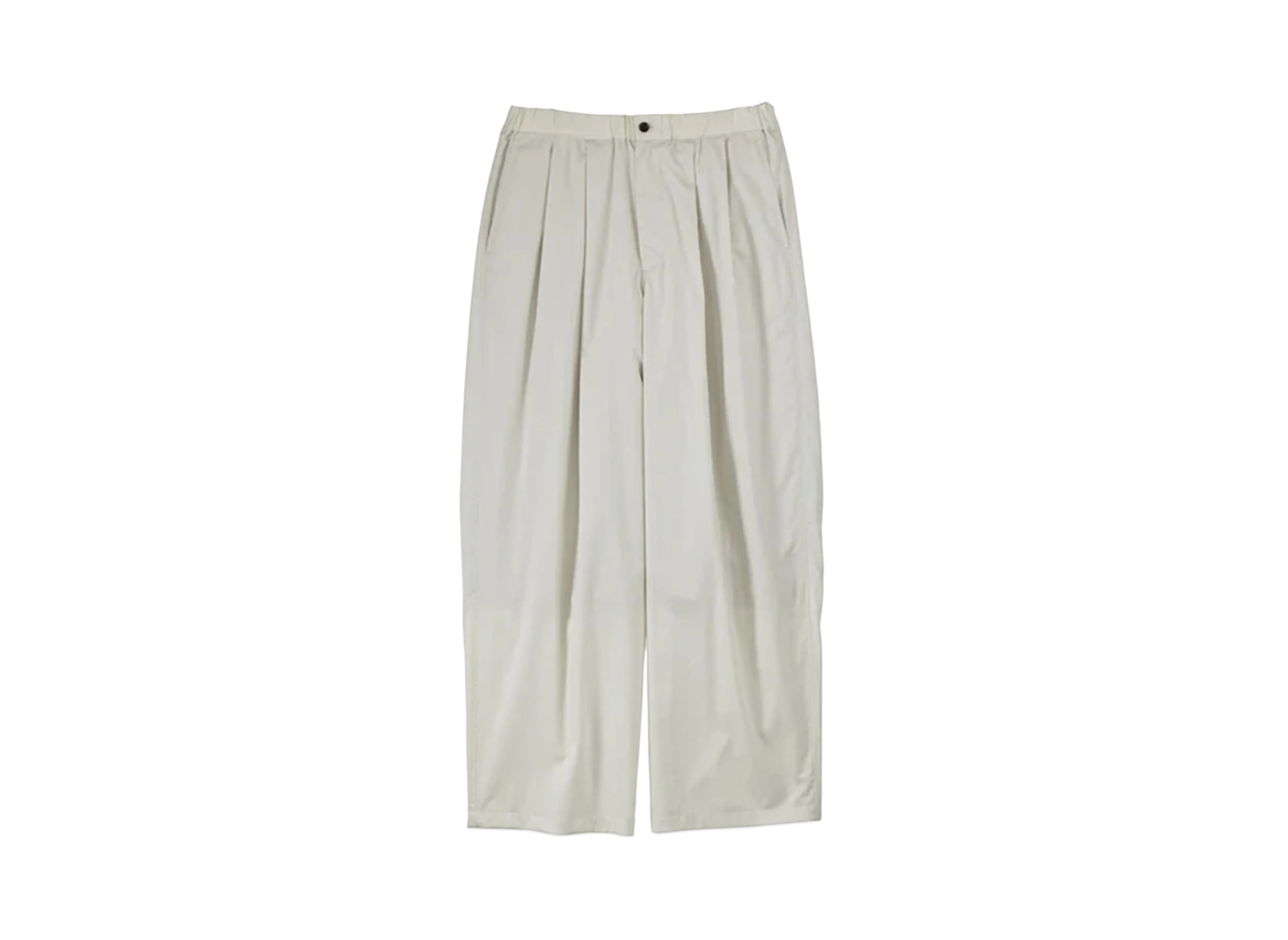 Graphpaper Silicon Poplin Two Tuck Easy Pants "Ecru"