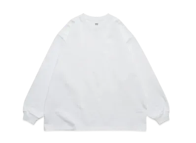 Graphpaper Heavy Weight L/S Oversized Tee "White"