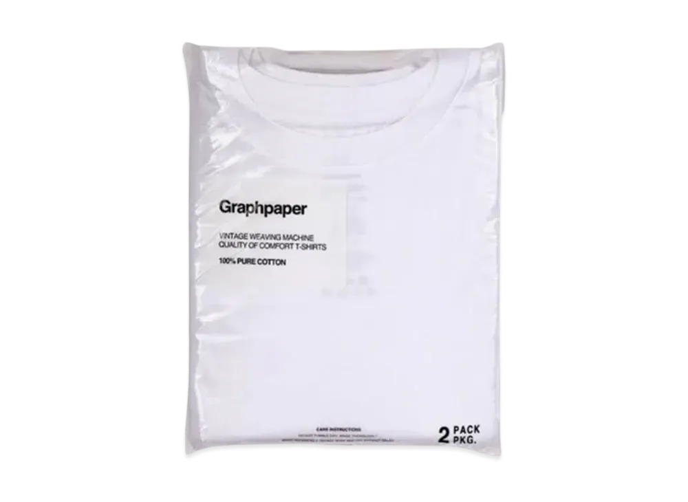 Graphpaper 2-Pack Crew Neck Tee "White"
