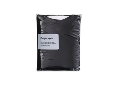 Graphpaper 2-Pack S/S Pocket Tee "Black"