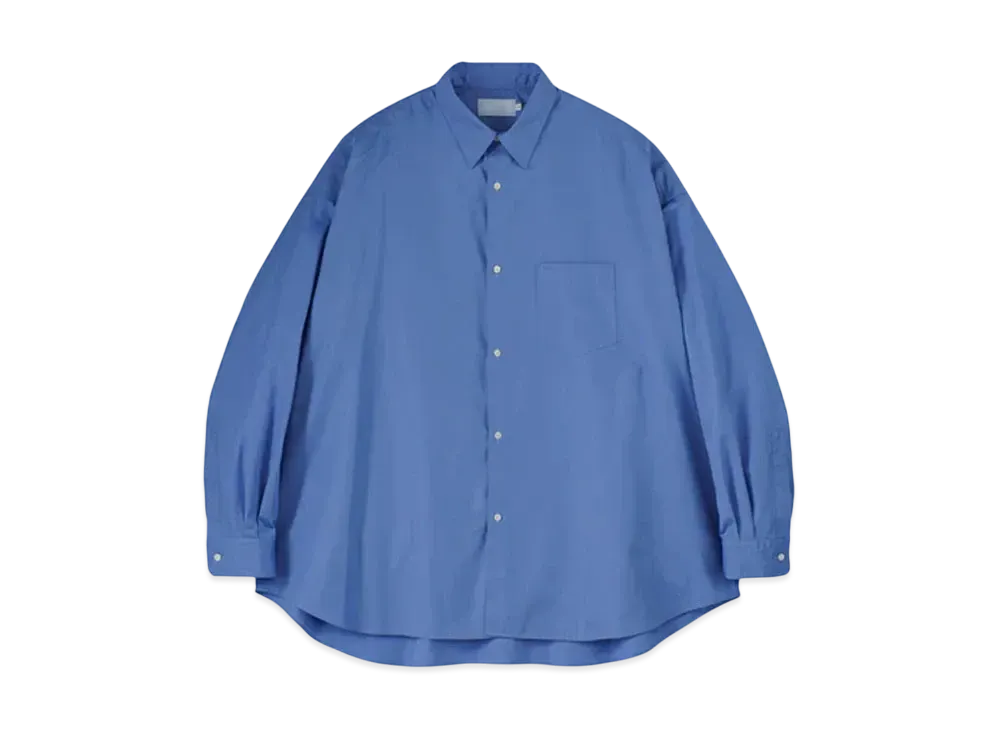 Graphpaper Alumo For Gp L/S Oversized Regular Collar Shirt "Blue"