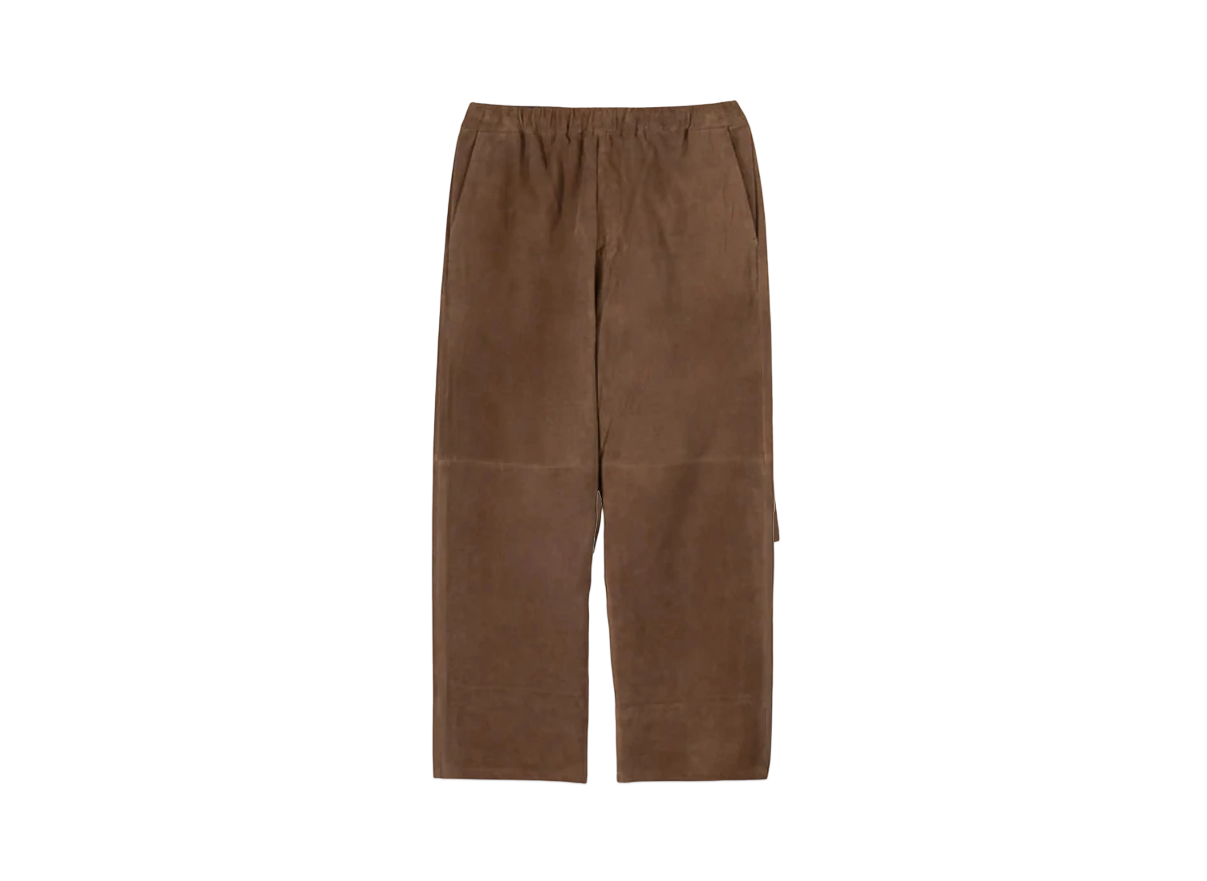 Graphpaper Goat Suede Wide Pants "Brown"