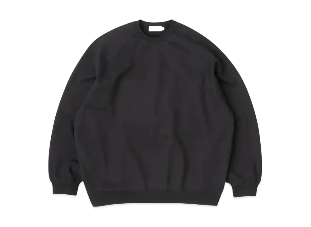 Graphpaper Loopwheeler For Graphpaper Raglan Sweat "Black"