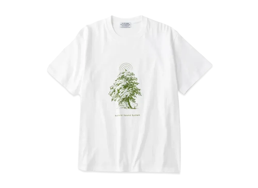 Graphpaper 0579 Natural Sound System T-Shirt "White"