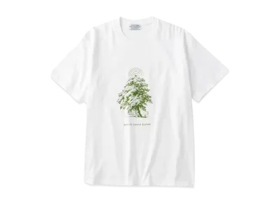 Graphpaper 0579 Natural Sound System T-Shirt "White"