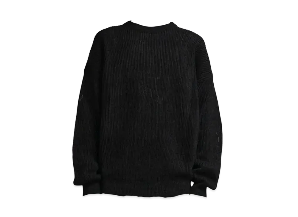 Graphpaper Washi Paper Dropshoulder Sweater "Black"