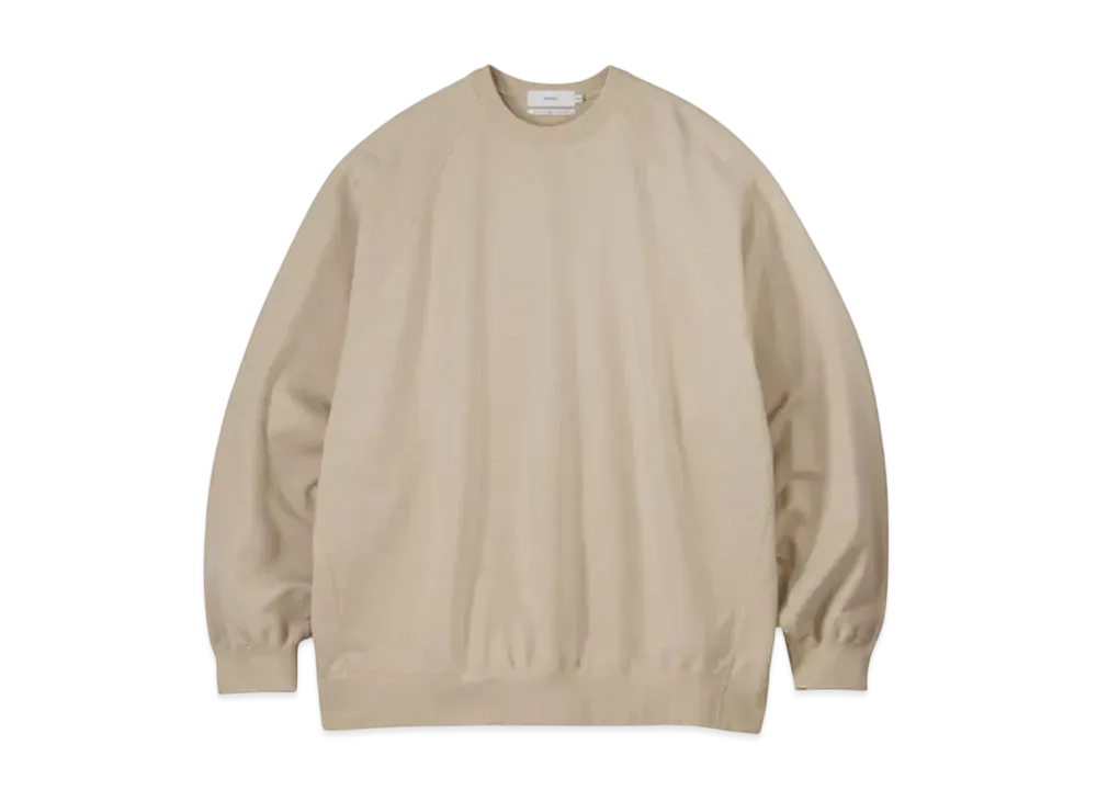 Graphpaper Ultra Compact Terry Crew Neck Sweater "Beige"
